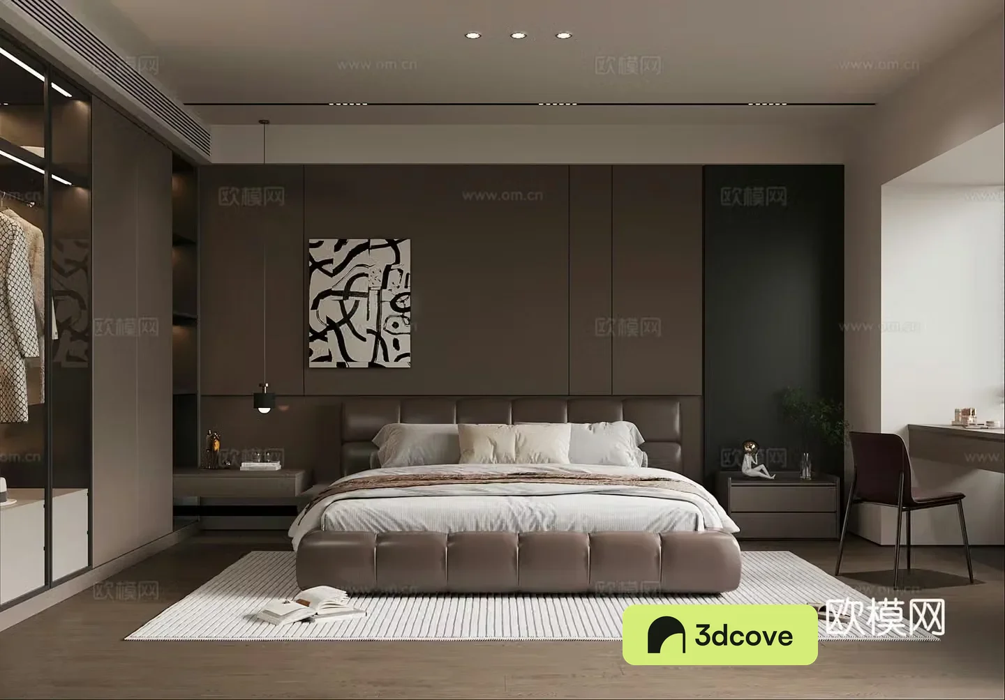 Italian bedroom double bed