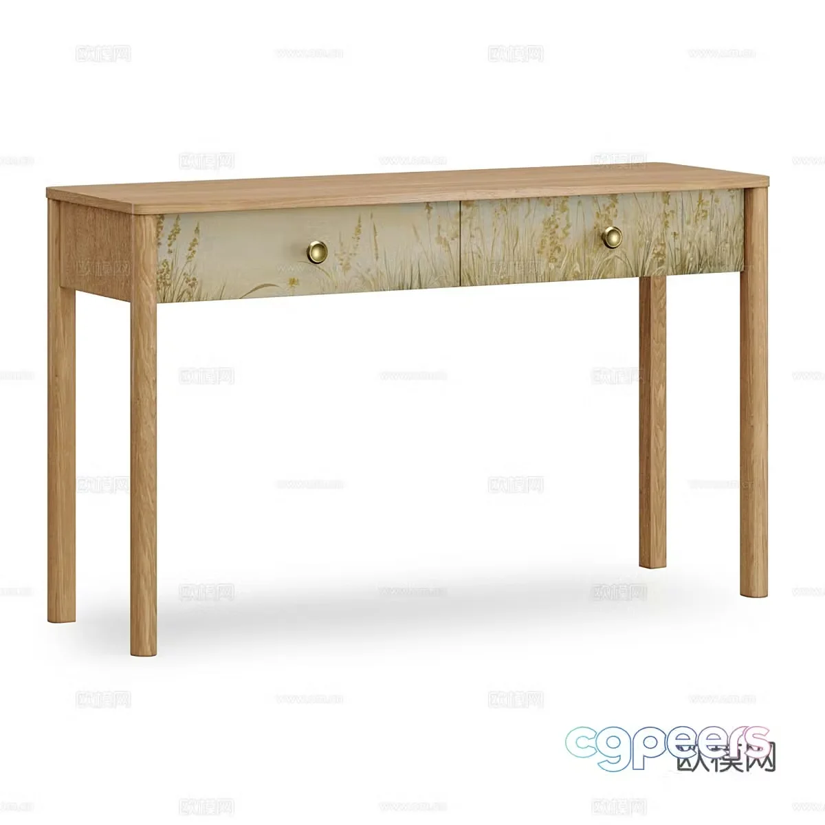 nordic desk 3d model