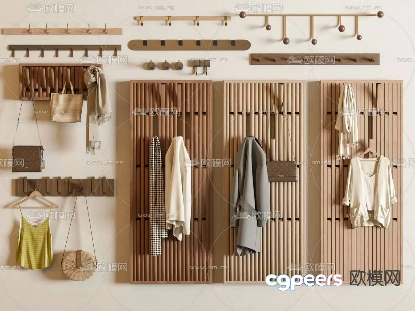 Piano board hanger 3d model