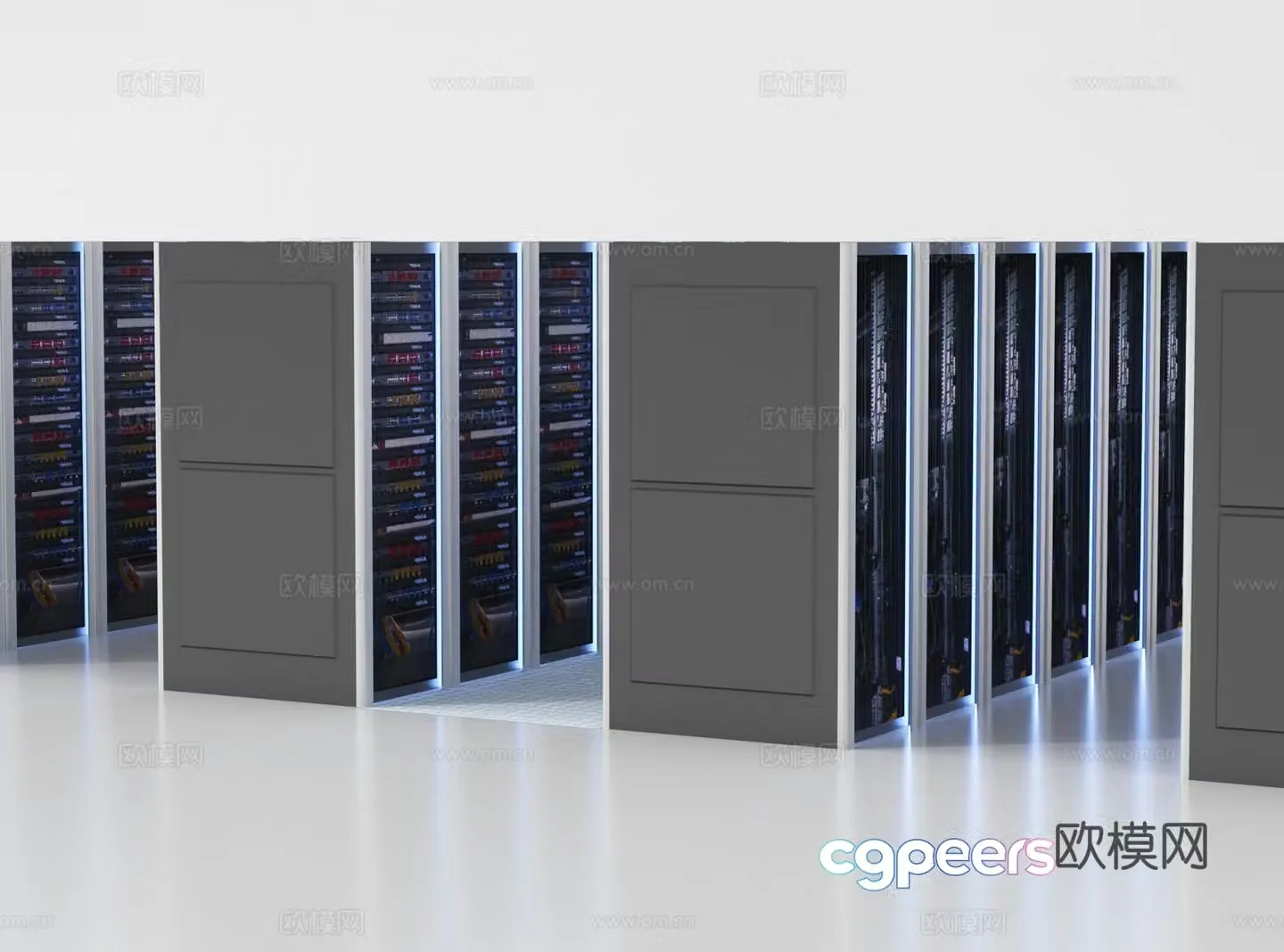 Server room 3D model