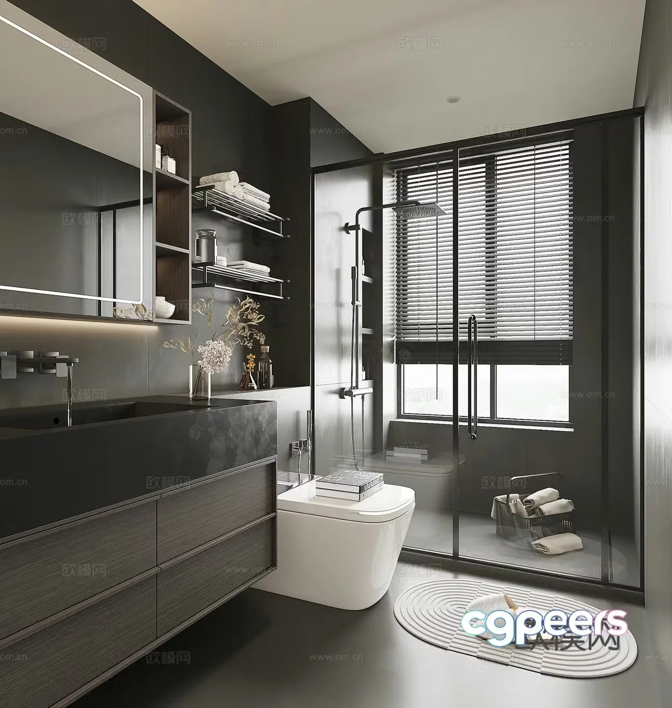 Modern bathroom 3d model