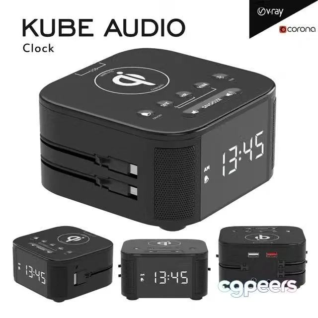 3ds Max Free – Kube Audio Clock