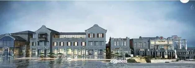 A Large Multi-Story Building 3D Model – 5037 – VRAY Render