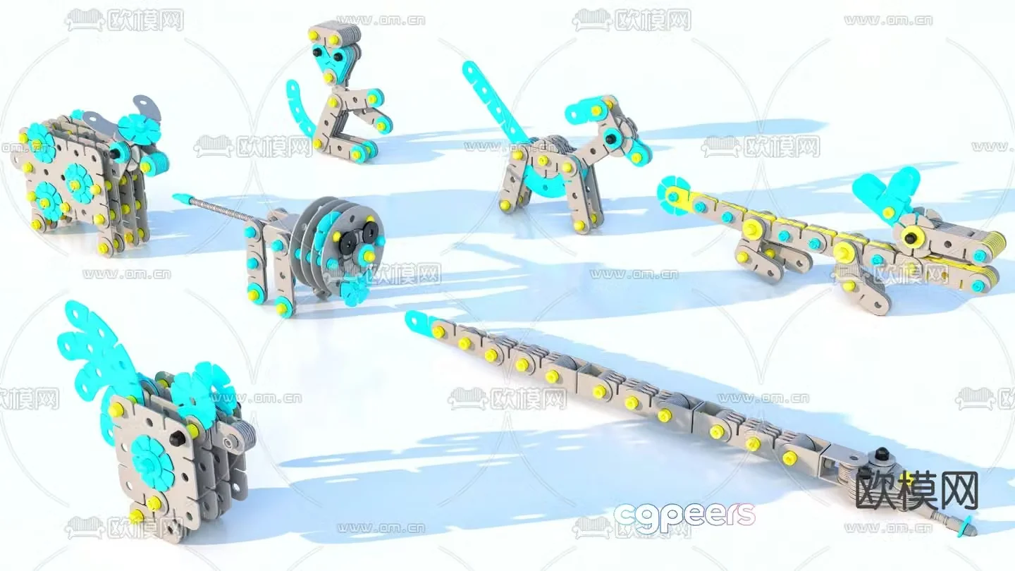 Zodiac splicing toy 3d model