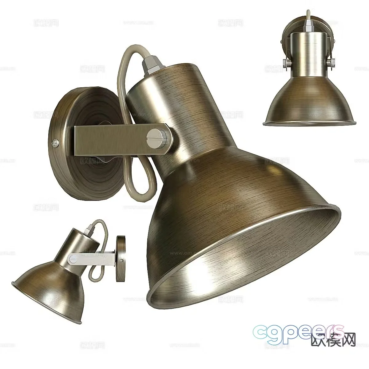 Light luxury wall lamp 3D model