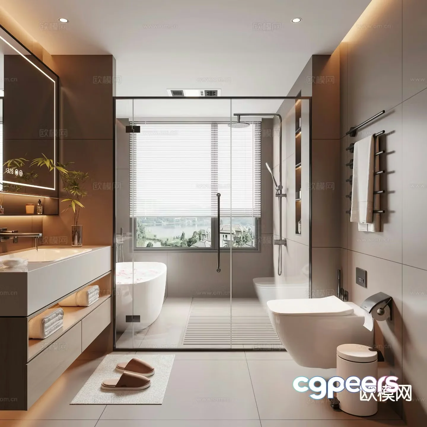 Italian bathroom bathroom 3d model
