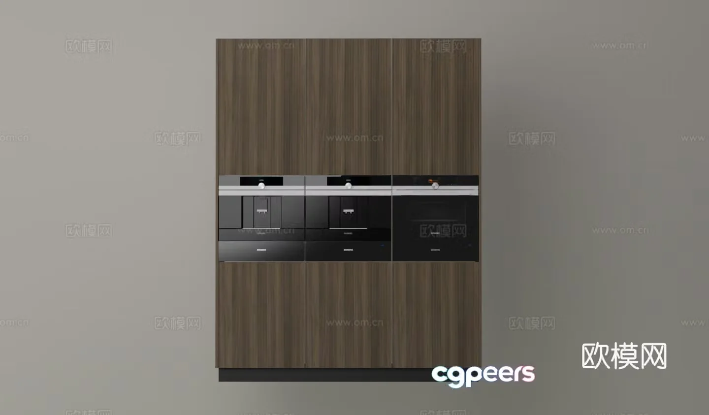 Siemens built-in oven 3d model
