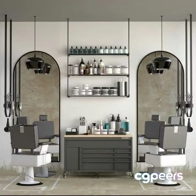 3ds Max Free – JC Barber Shop 6