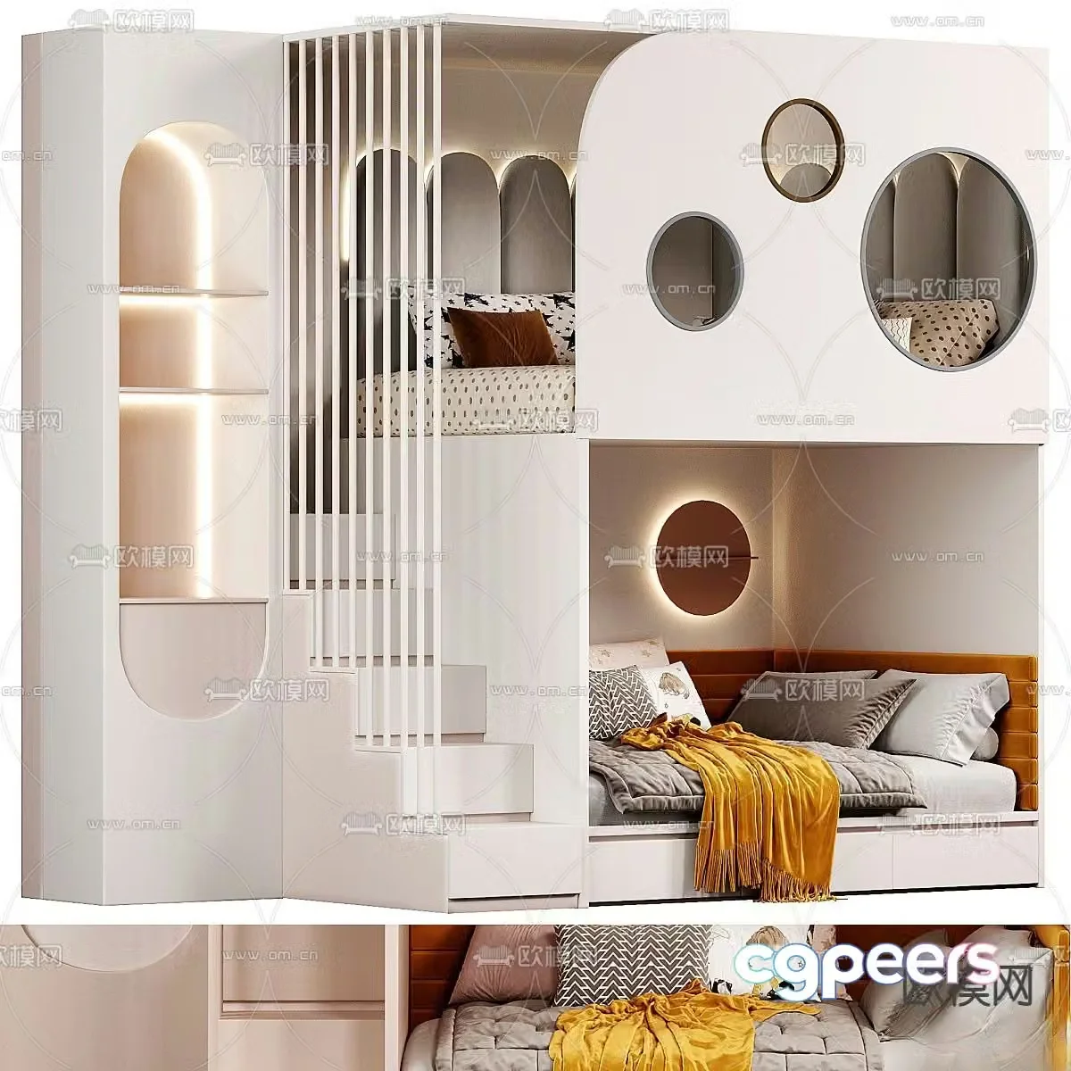 Children’s bed 3d model