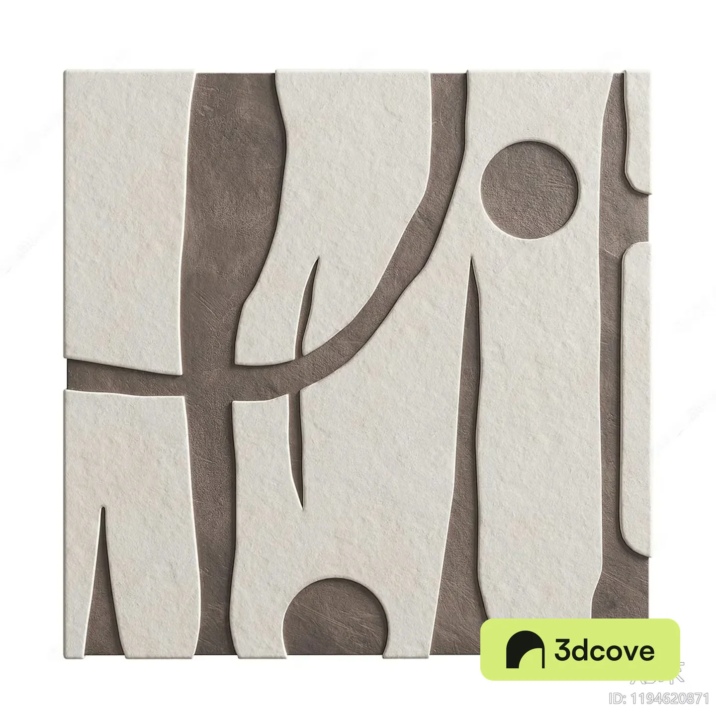Abstract Beige And Brown Artwork