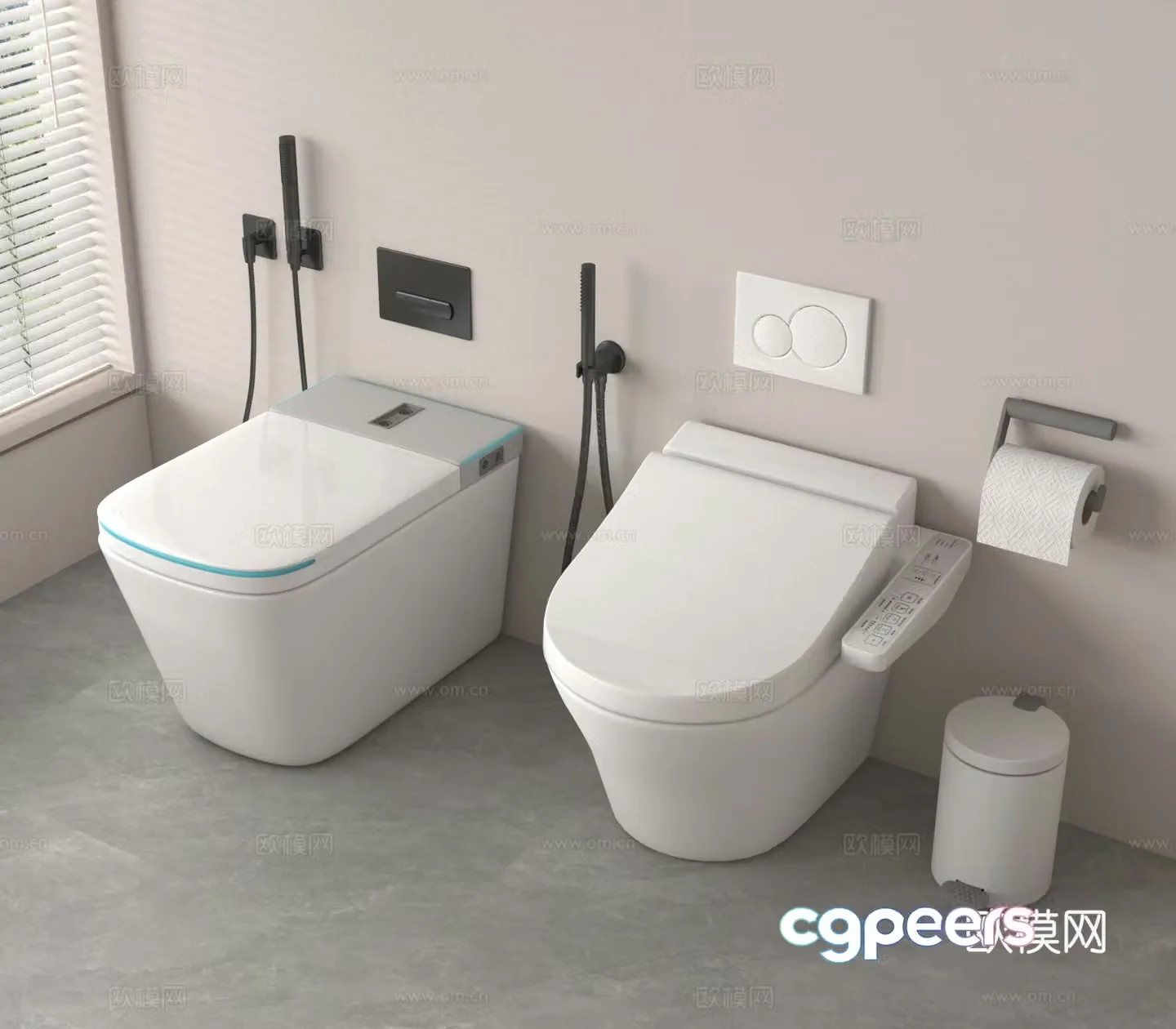 Toilet toilet 3d model