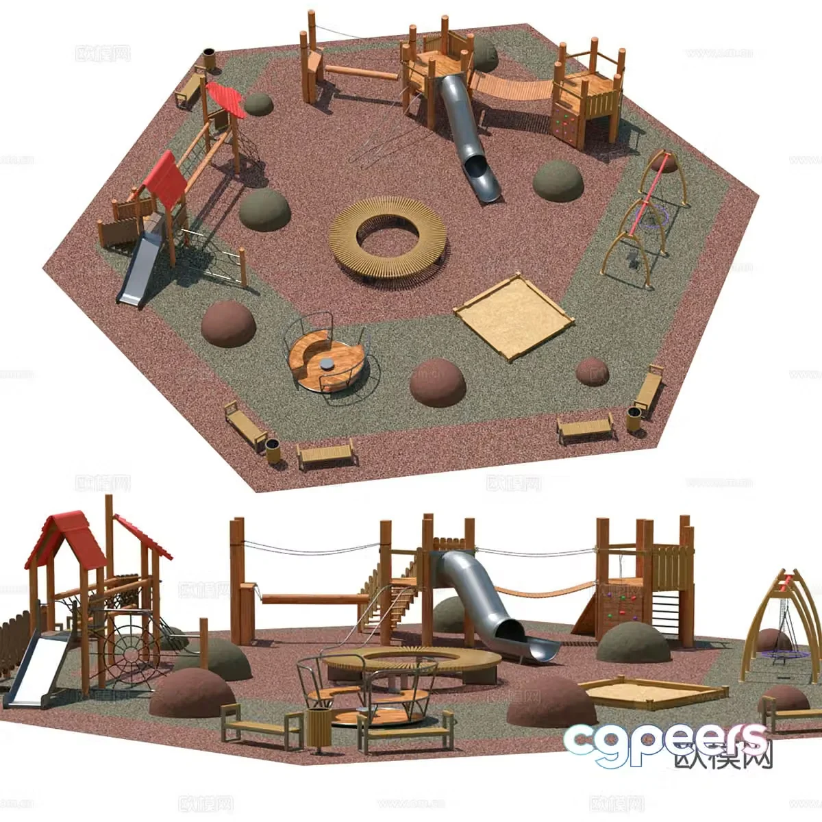 Indoor Landscape 3D Model