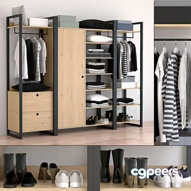 3ds Max Free – wardrobe woodmood