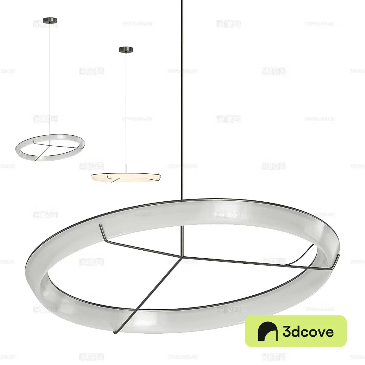 Modern light luxury Bazart circular decorative chandelier