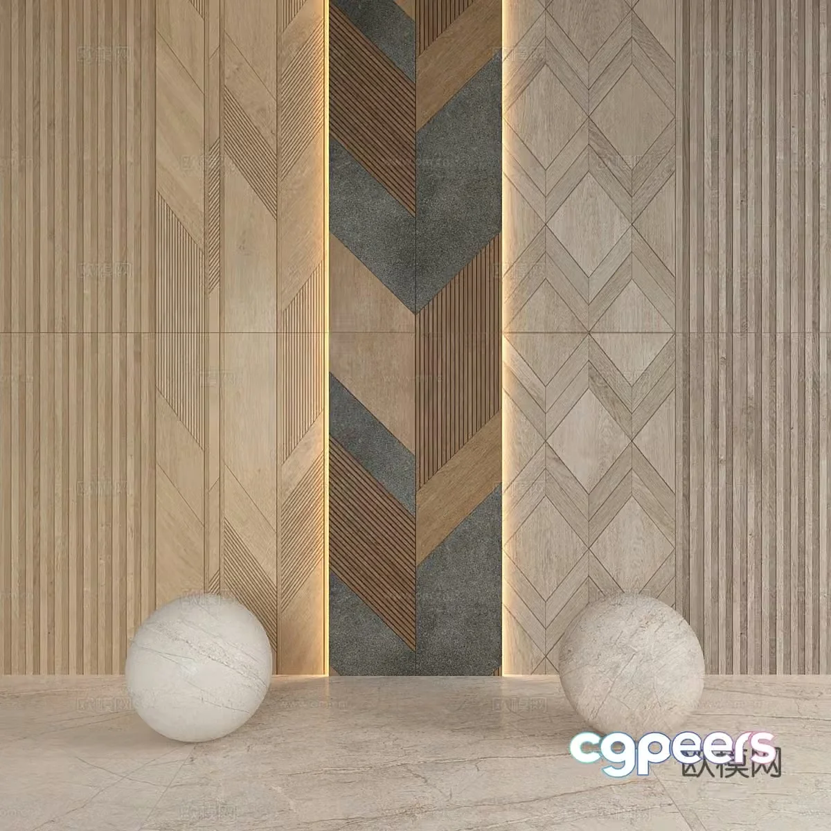 Floor tiles Antique tiles Ceramic tiles Soft light tiles 3d model
