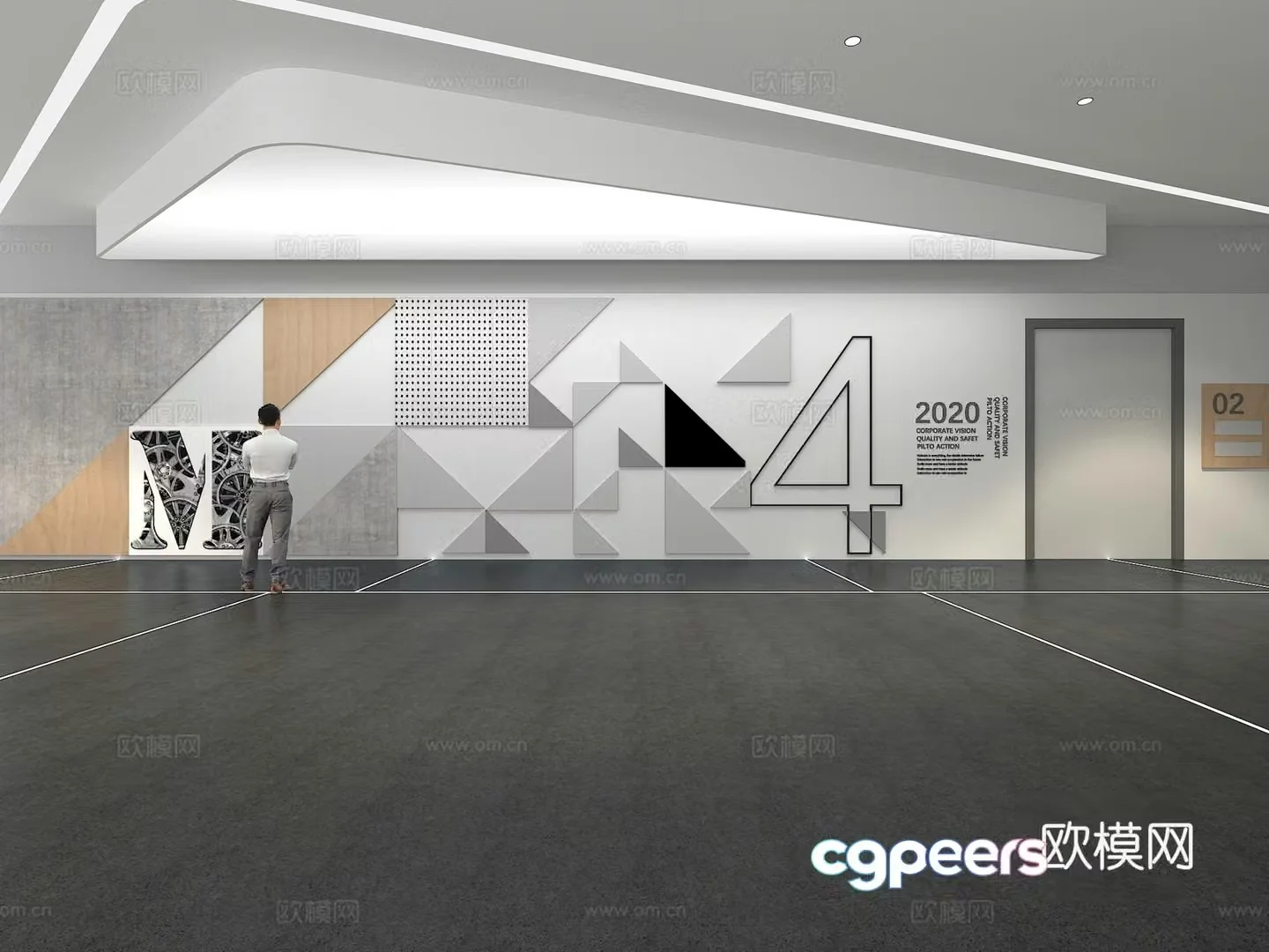Cultural Wall Campus Culture Wall Display Wall Theme Wall Exhibition Hall Campus Culture Corridor 3D Model
