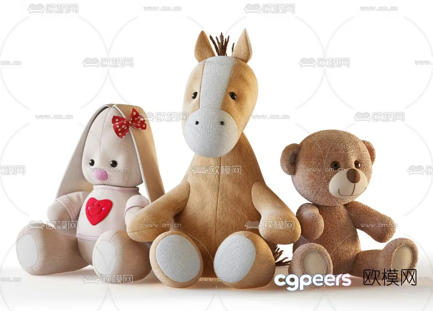 Modern ragdoll toy figurine 3d model