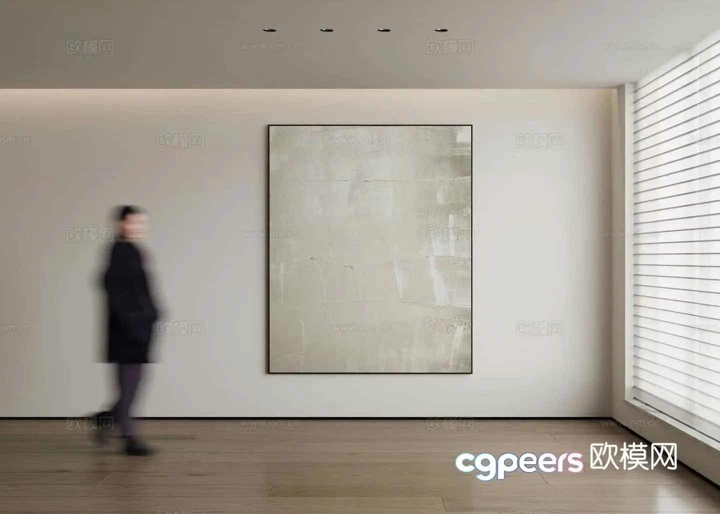 Modern decorative painting 3d model