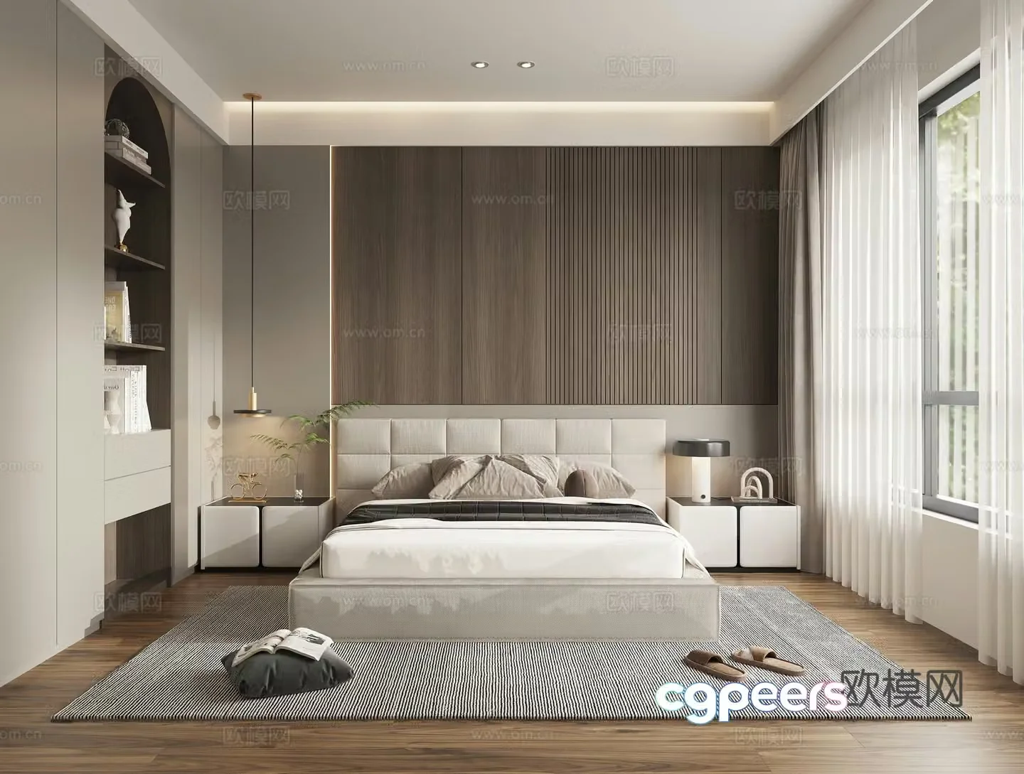 Modern bedroom 3d model