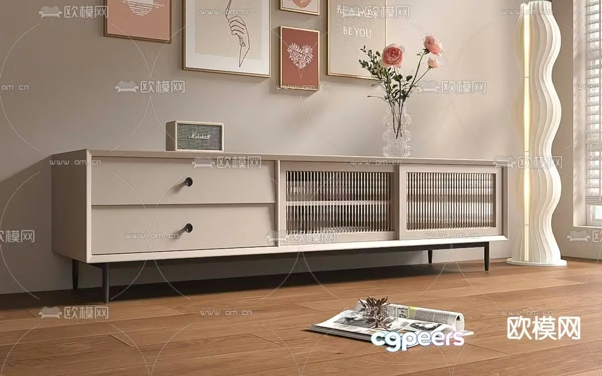 Modern TV cabinet 3d model