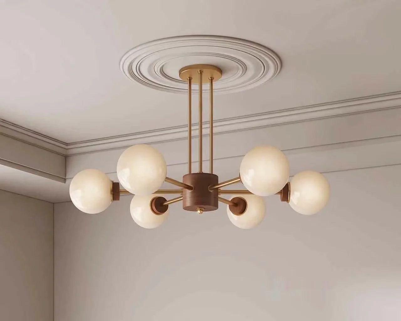 Gold Light Fixture 3D Model – 13951 – VRAY Render