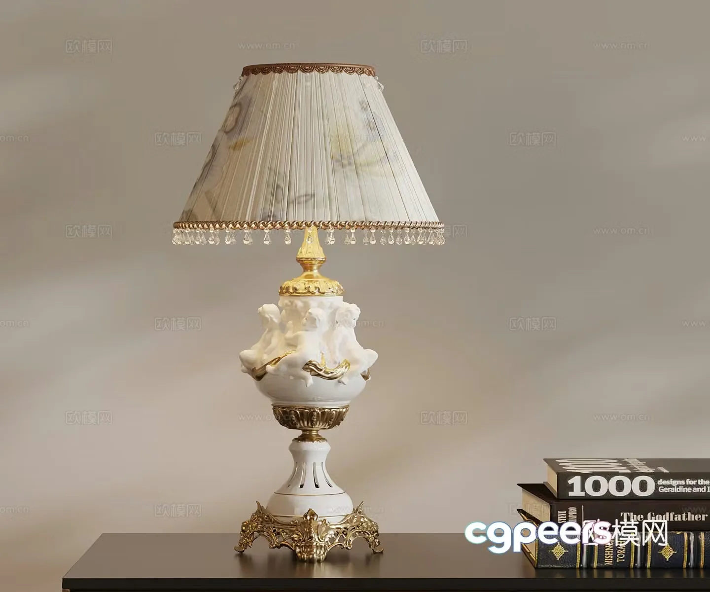 French desk lamp 3d model