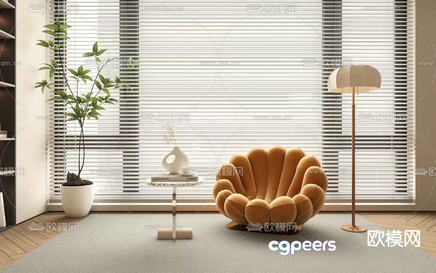 Modern lounge chair 3d model