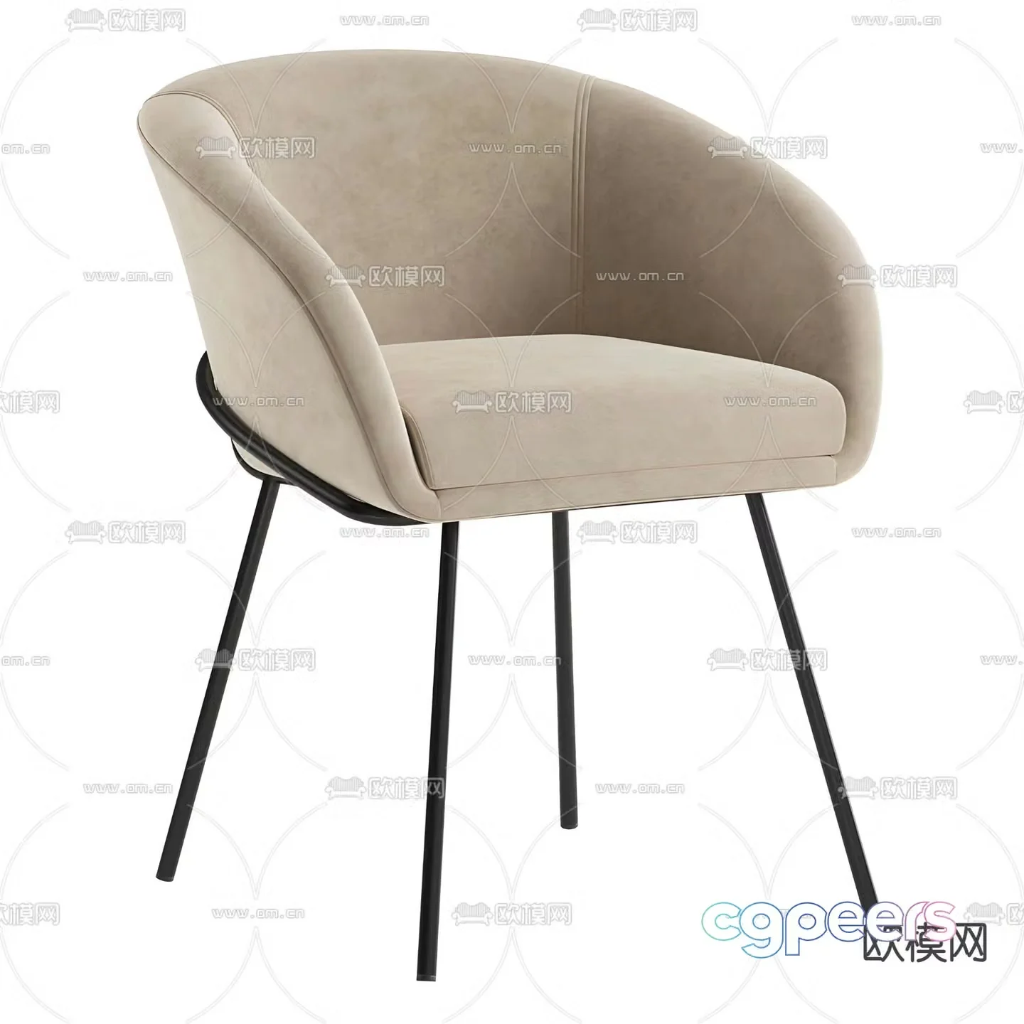 chair dining chair 3d model