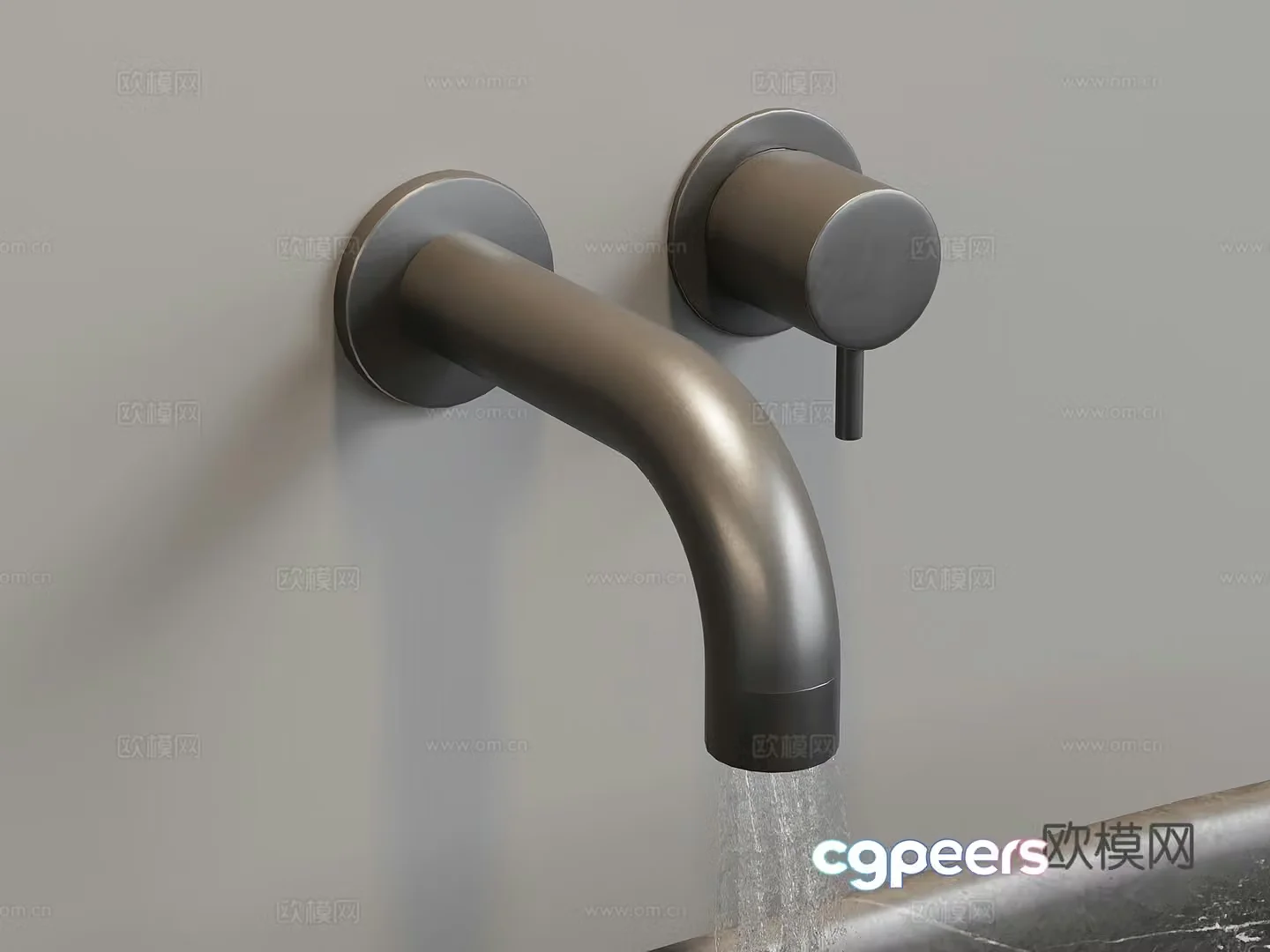 Modern faucet 3d model