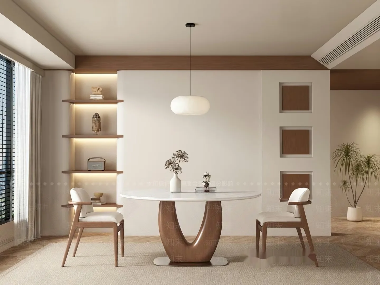 Modern Dining Room 3D Model – 9832 – VRAY Render