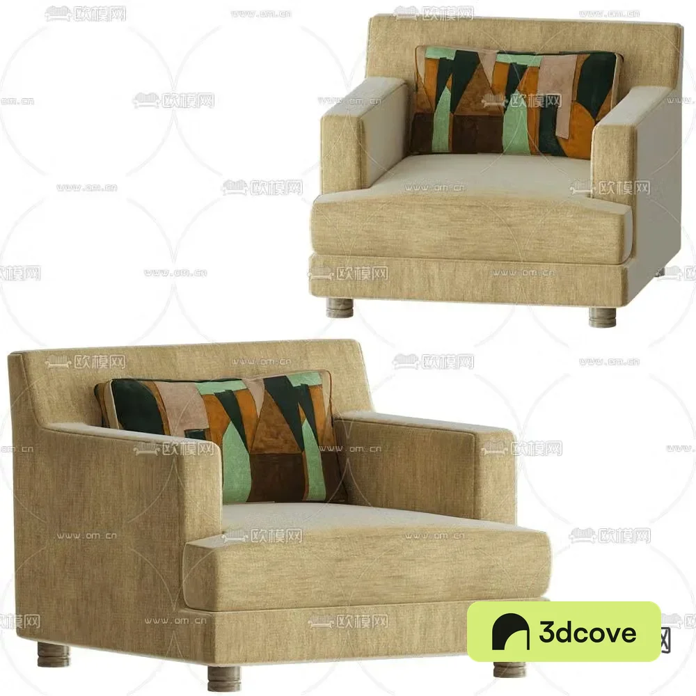 Modernature single sofa