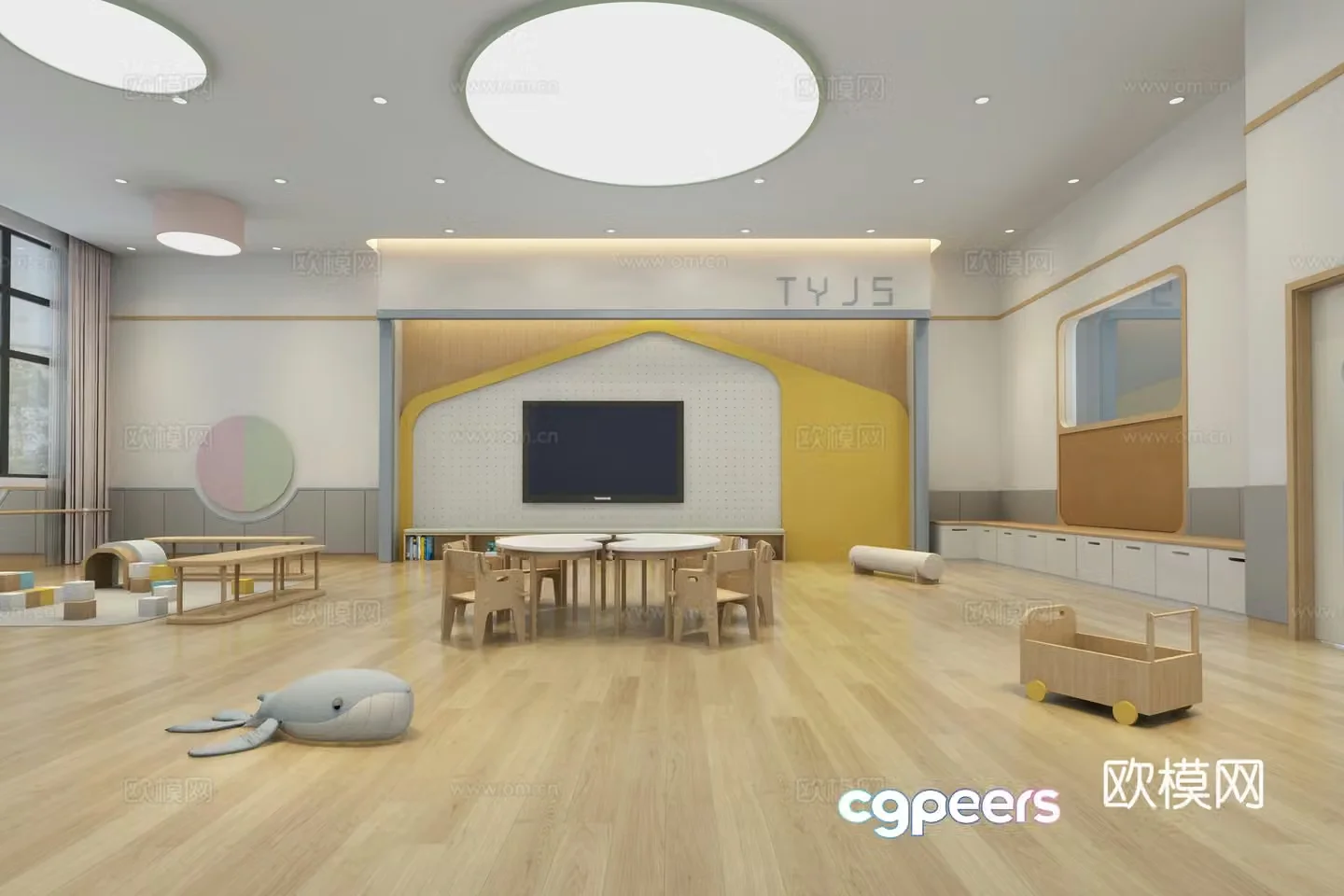 Kindergarten classroom Activity classroom Classroom 3D model