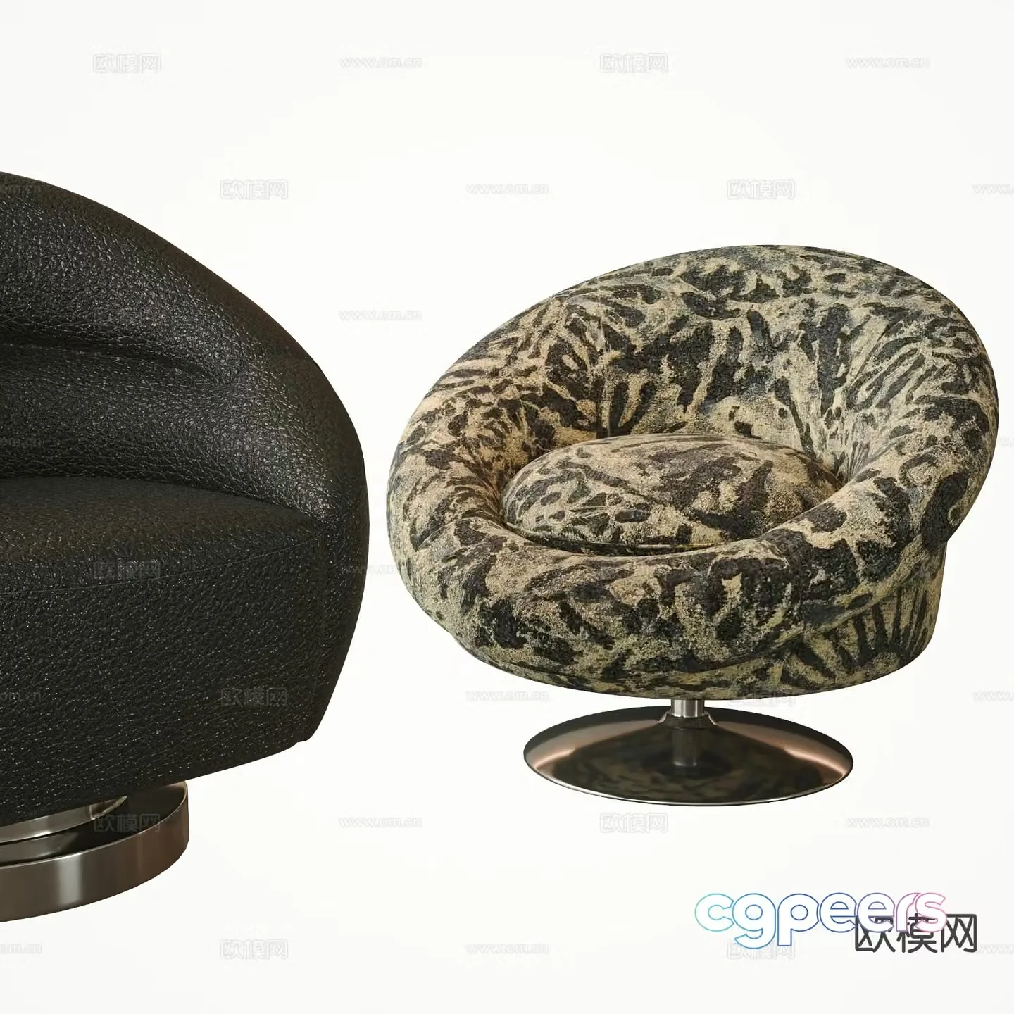 Modern sofa chair leisure chair 3d model