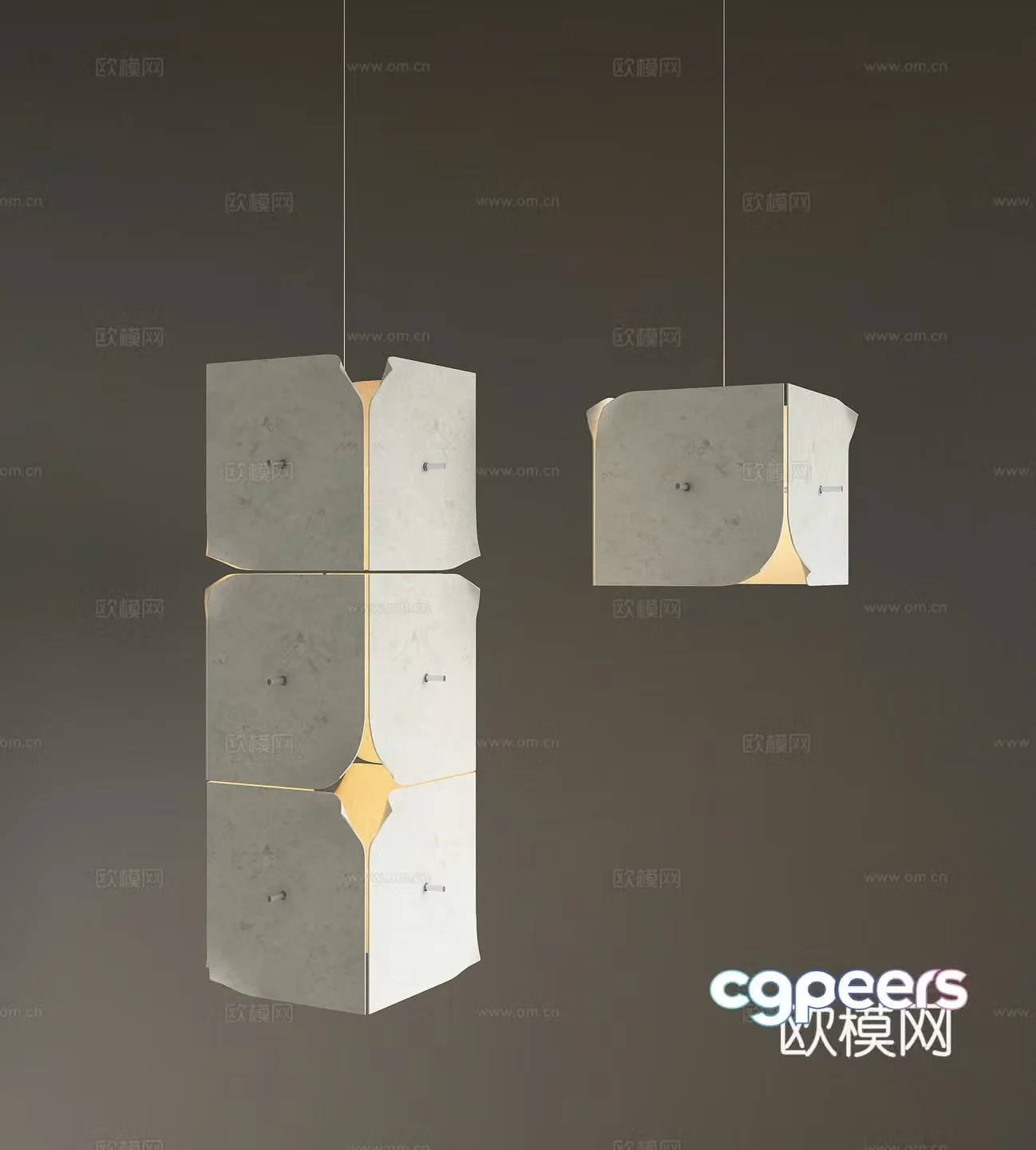 Modern art chandeliers multi-head chandeliers restaurant chandeliers bedside chandeliers mirror chandeliers 3D model
