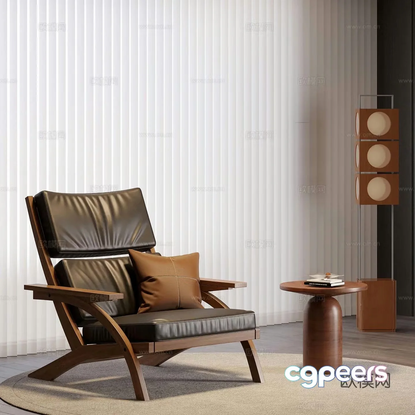 06 Modern leisure chair 3d model