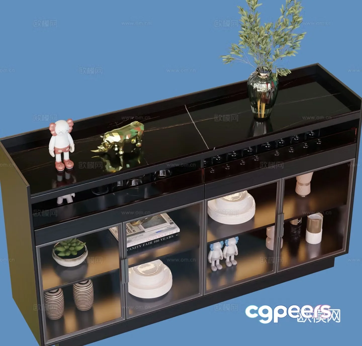 Modern sideboard 3d model