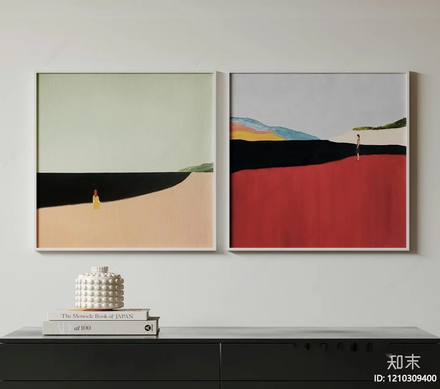 Modern Minimalist Decor 3D Model – 5505 – VRAY Render