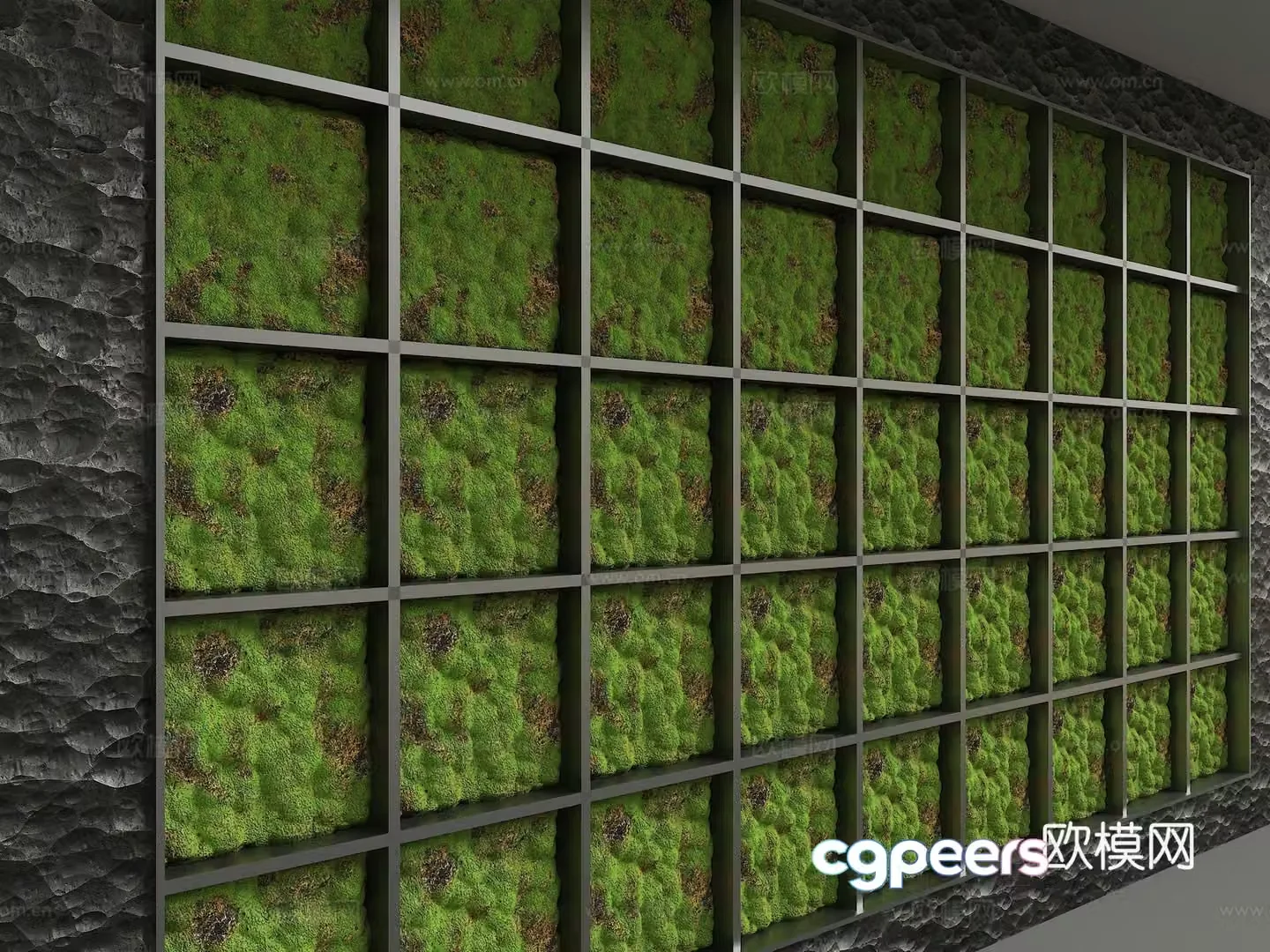 Modern background wall 3d model