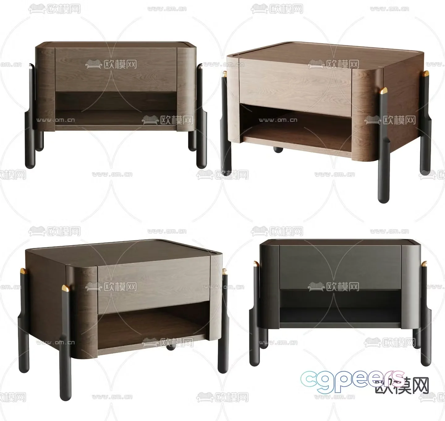AnaRoque modern bedside table 3d model
