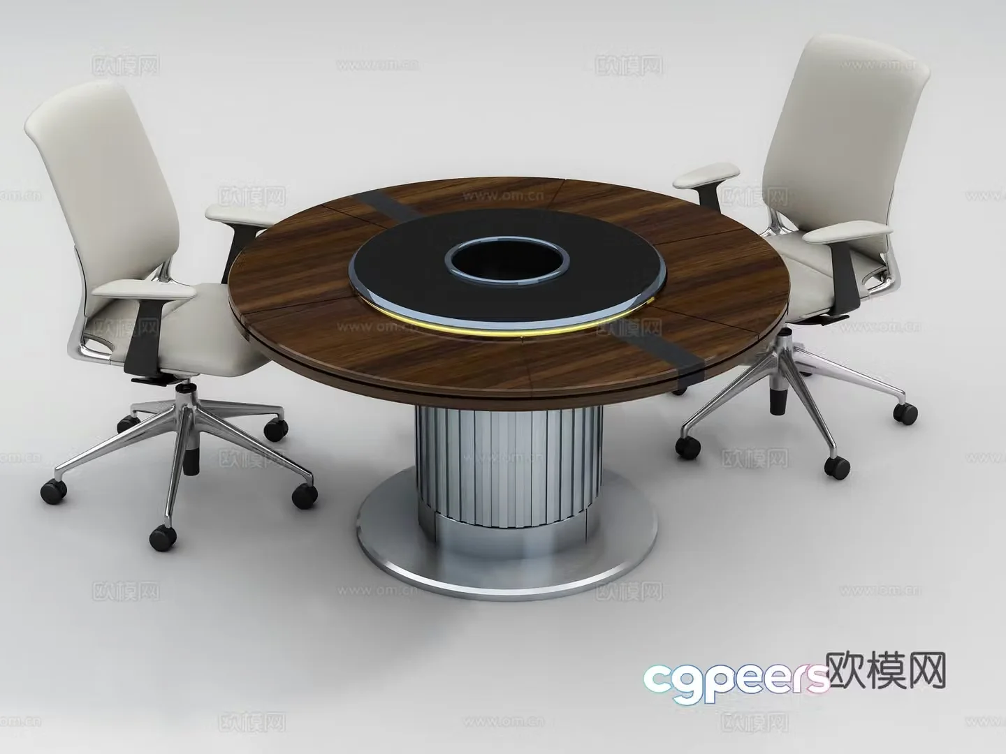 Modern negotiation table small conference table 3d model