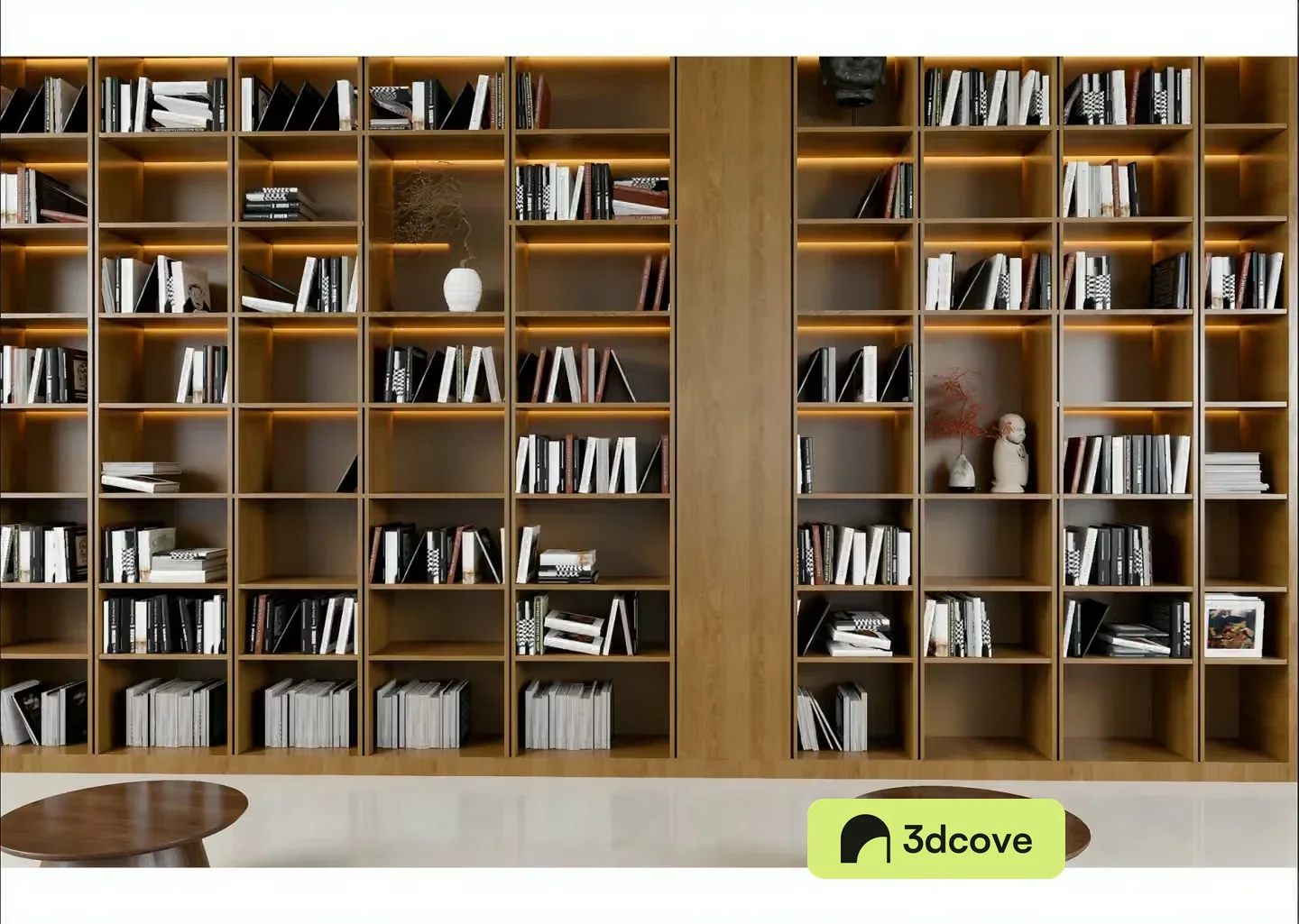 Wooden Bookshelves