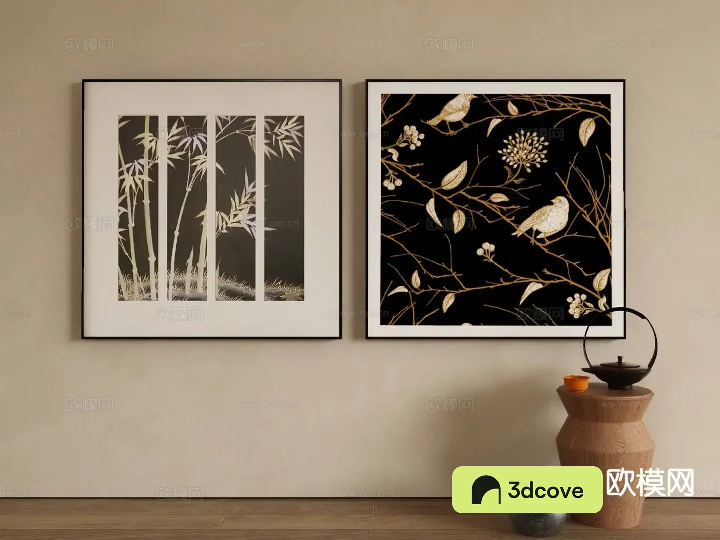 New Chinese style art painting flower and bird painting decorative painting