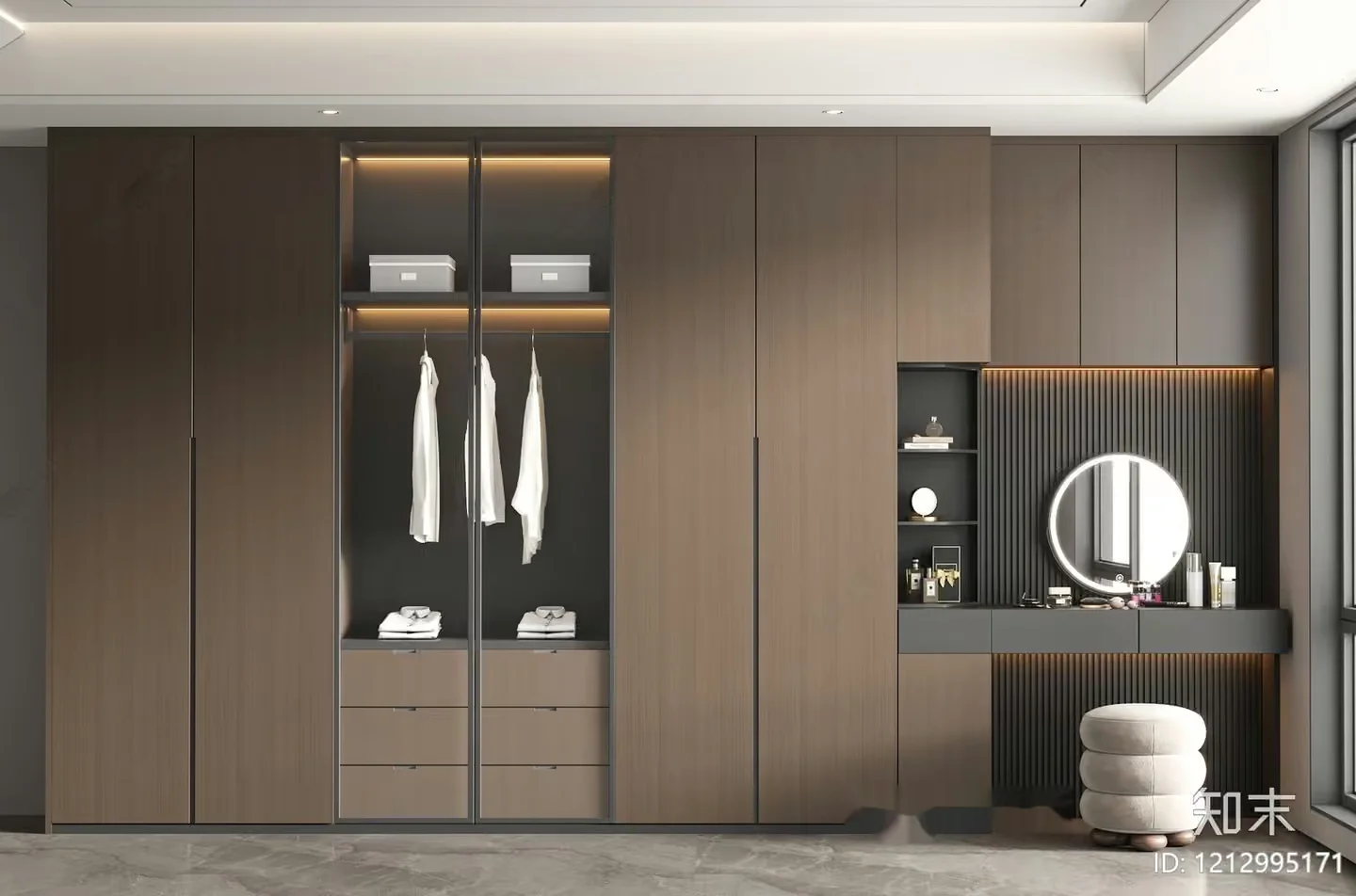 Modern Light Brown Dresser 3D Model – 20991 – VRAY Render
