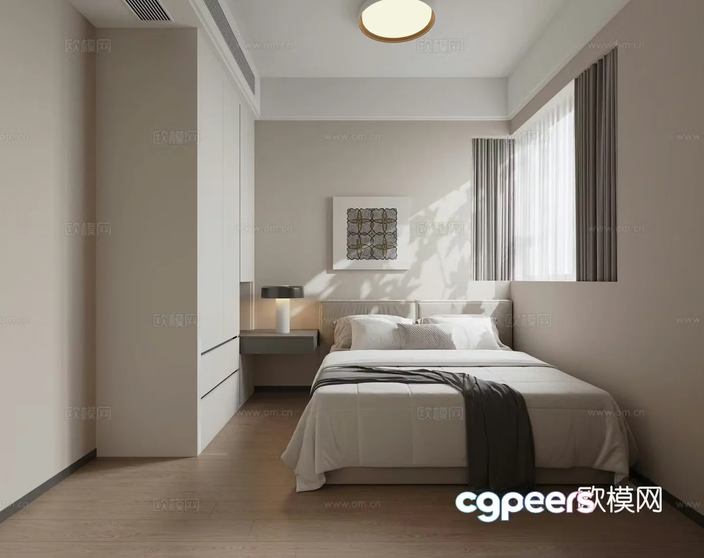 Modern bedroom 3d model