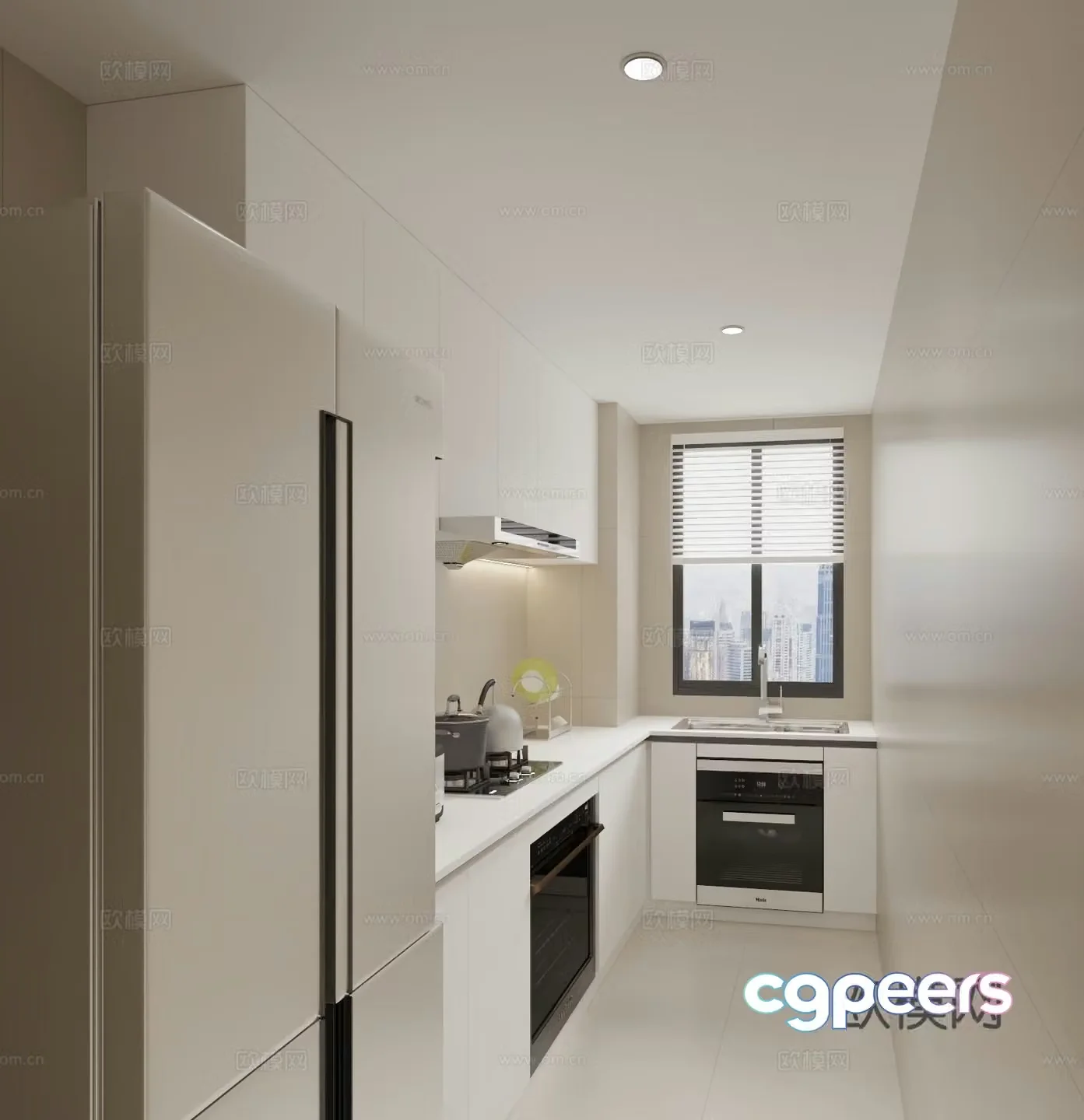 Modern kitchen 3d model