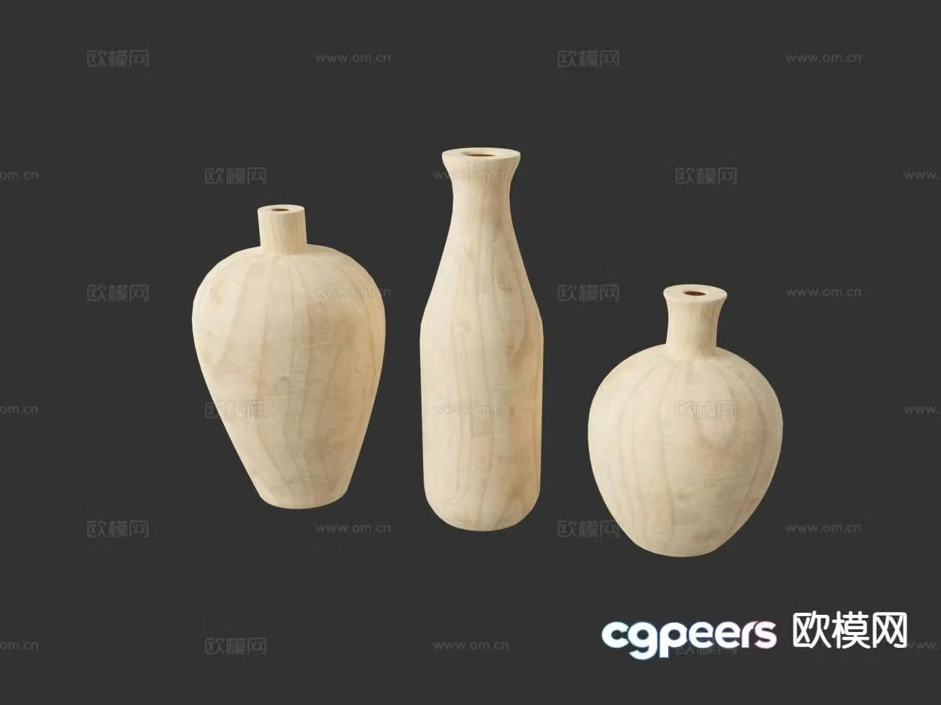 Wabi-sabi vase ceramic pottery bottle pottery vessel 3d model
