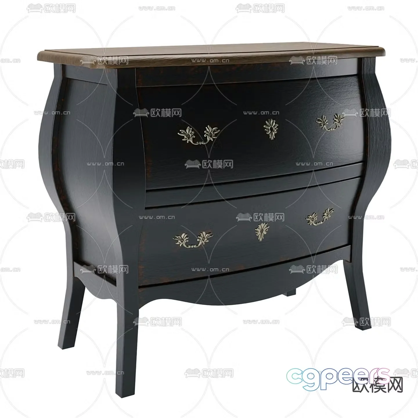 La Redoute bedside table 3d model