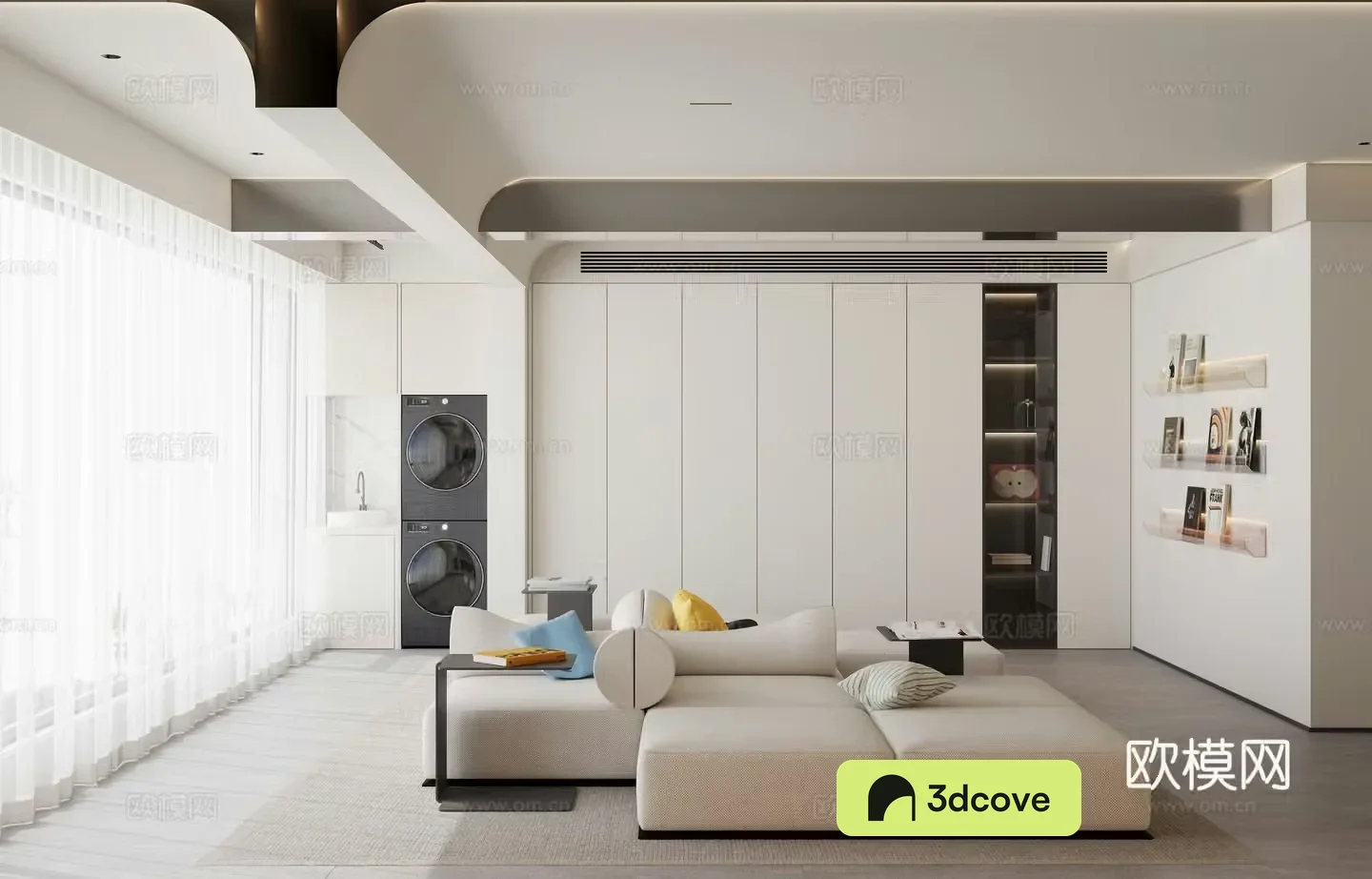 Modern minimalist living room