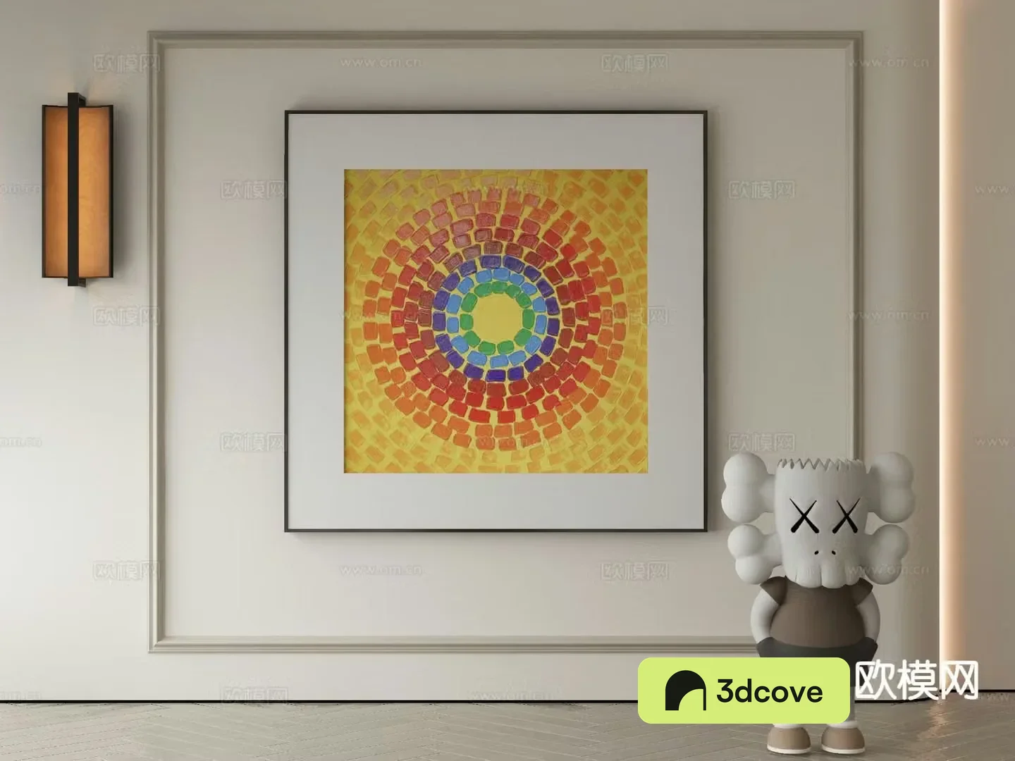 Modern decorative painting colorful hanging painting