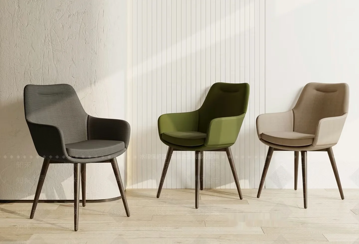 Three Chairs 3D Model – 9826 – VRAY Render